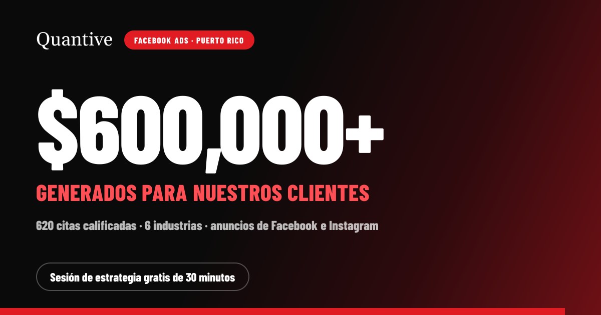 Vista previa de Facebook Ads en Puerto Rico